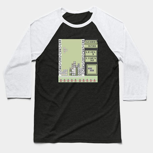 tetris Baseball T-Shirt by ElArrogante